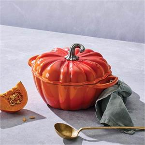 Le Creuset Signature Volcanic Cast Iron Pumpkin Casserole 24cm